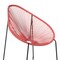 Armen Living Acapulco Indoor Outdoor Steel Papasan Lounge Chair with Brick Red Rope LCACSIBRK - alternate 4